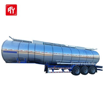 45000 लीटर स्टेनलेस स्टील इन्सुलेशन टैंक सेमी ट्रेलर